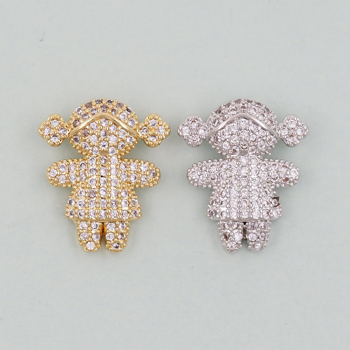 18K Gold Filled Hand Charm Pendant for Jewelry Making
