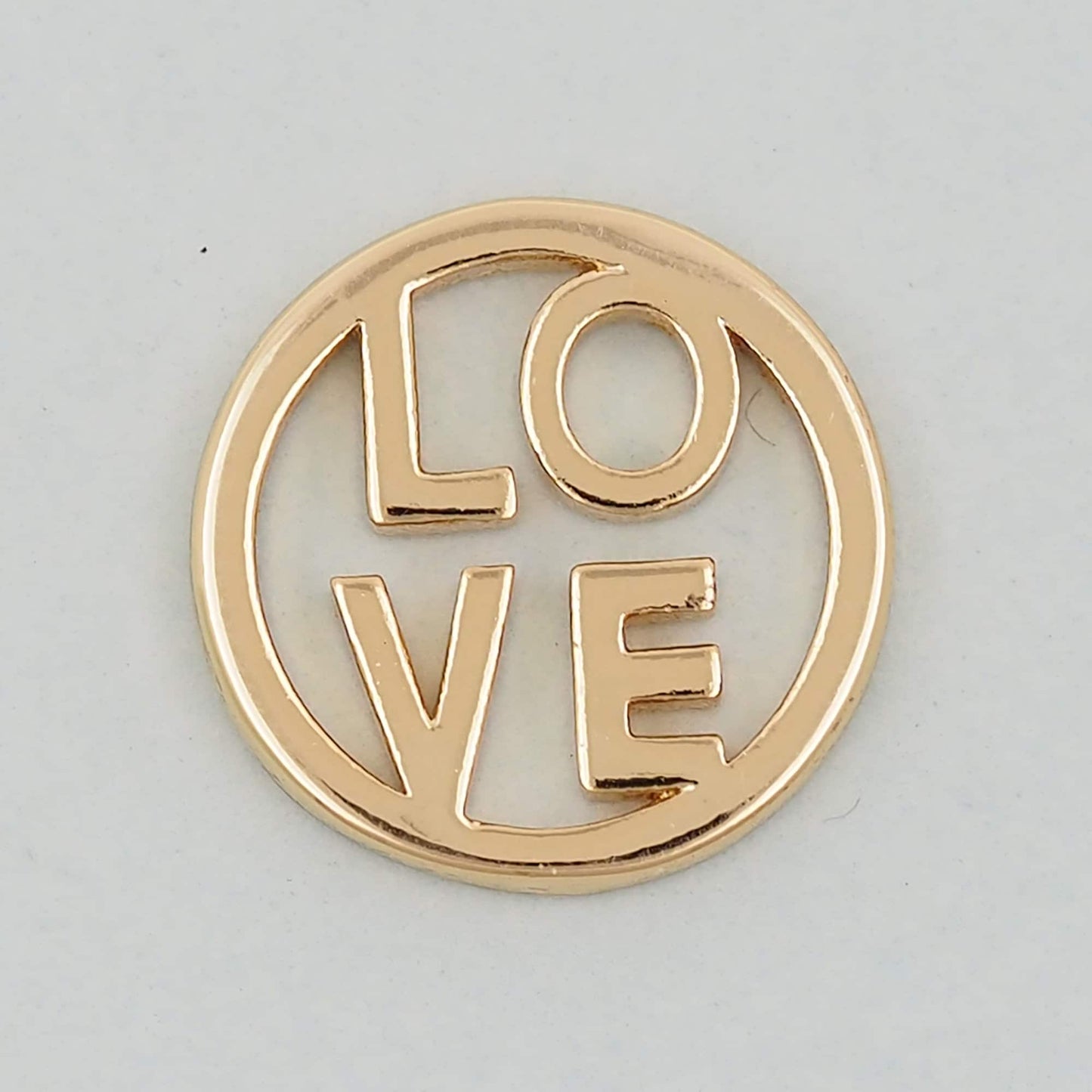 Gold Love Charms,18K Gold Filled Love Pendant,Love Charm Bracelet Necklace for DIY Jewelry Making Supply