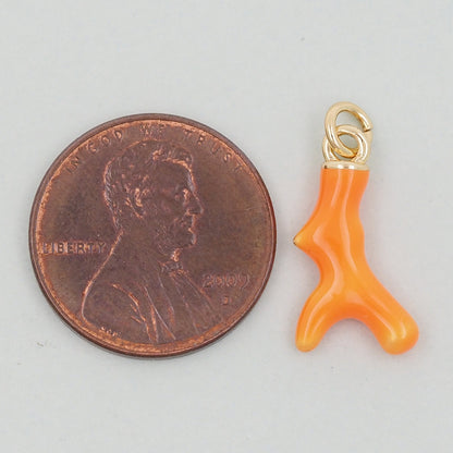18K Gold Filled Hand Charm Pendant for Jewelry Making