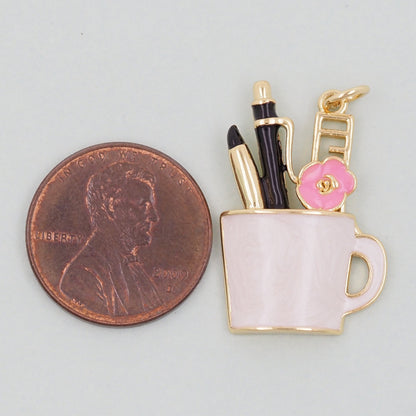 18K Gold Filled Hand Charm Pendant for Jewelry Making