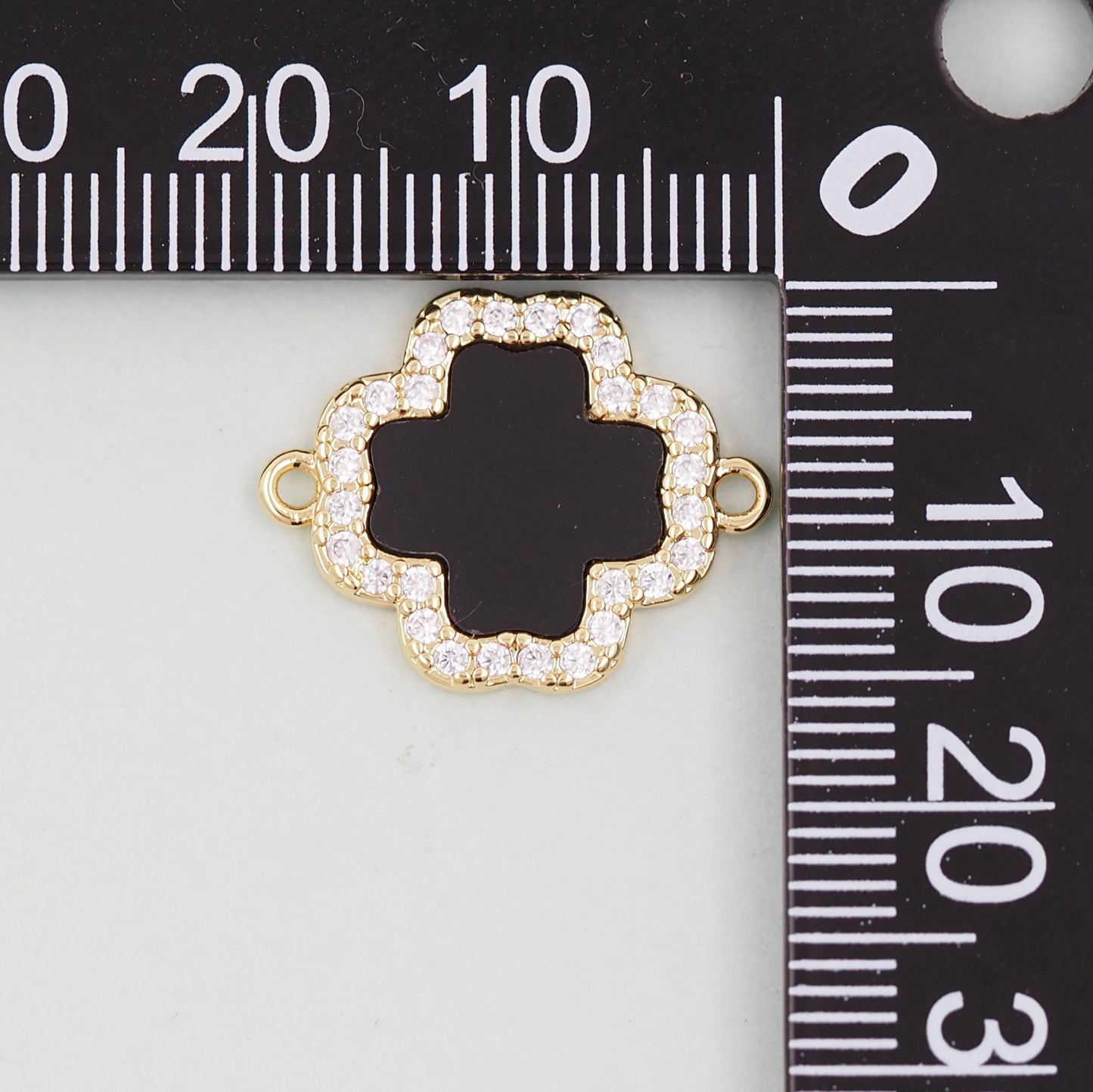 Gold Flower Charms,18K Gold Filled Flower Pendant,Flower Connector Charm Bracelet Necklace for DIY Jewelry Making Supply