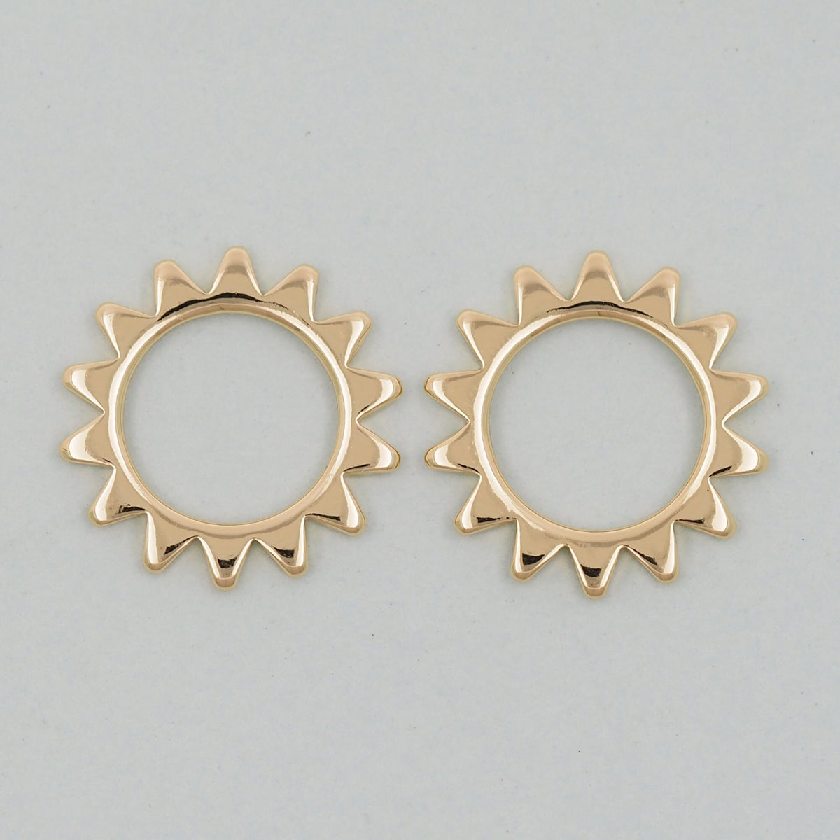 Gold Sun Charms,18K Gold Filled Sun Pendant,Celestial Charm Bracelet Necklace for DIY Jewelry Making Supply