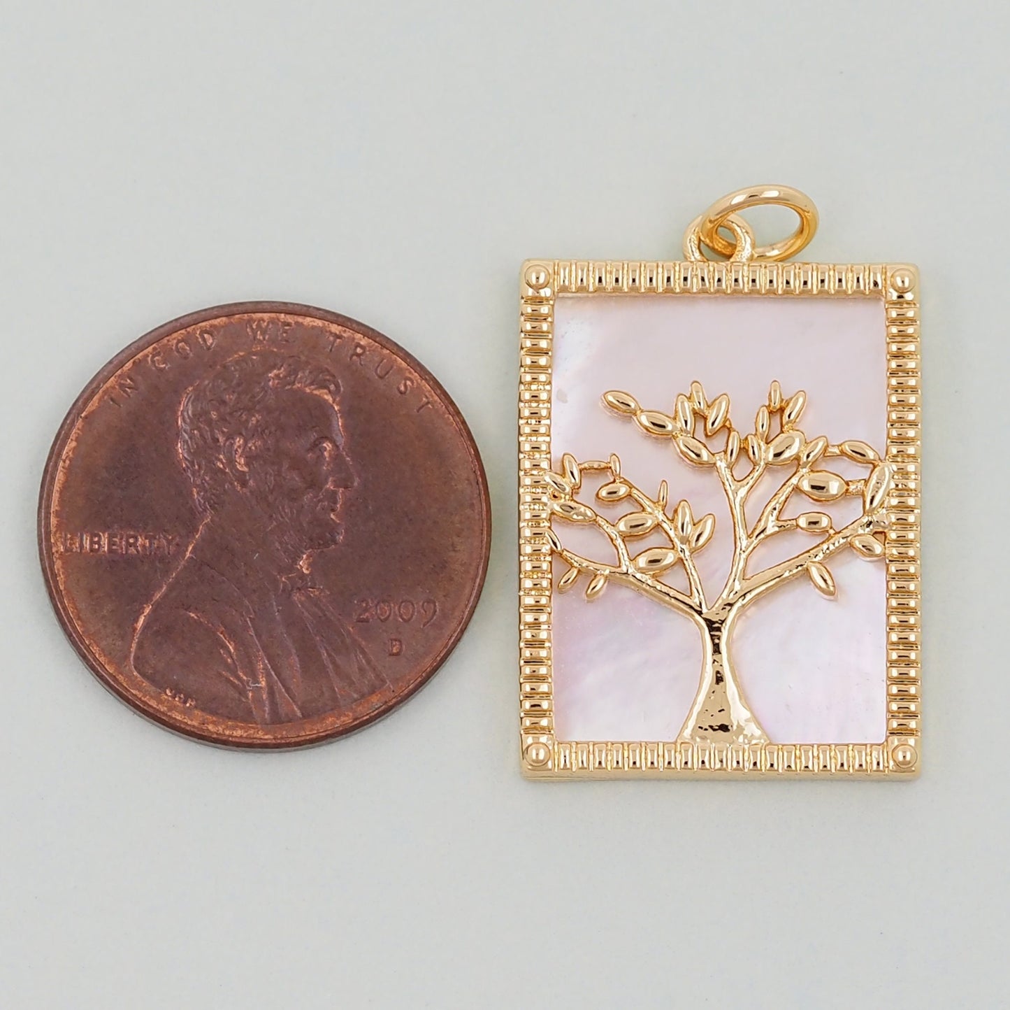 Gold tree of life Charms,18K Gold Filled tree of life Pendant,Tree Charm Bracelet Necklace for DIY Jewelry Making Supply