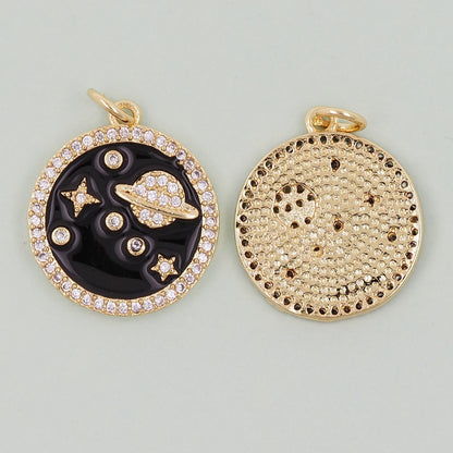 Gold Star Charms,18K Gold Filled Star Pendant,celestial  Charm Bracelet Necklace for DIY Jewelry Making Supply