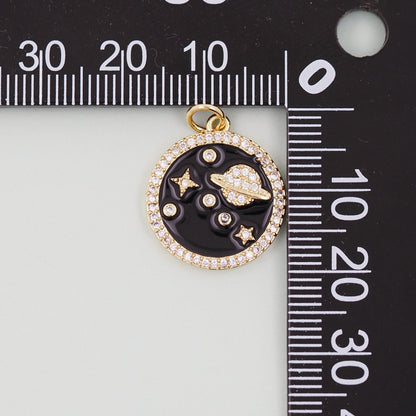 Gold Star Charms,18K Gold Filled Star Pendant,celestial  Charm Bracelet Necklace for DIY Jewelry Making Supply