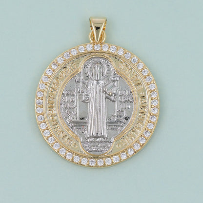 Gold virgin mary Charms,18K Gold Filled virgin mary Pendant,religious Charm Bracelet Necklace for DIY Jewelry Making Supply