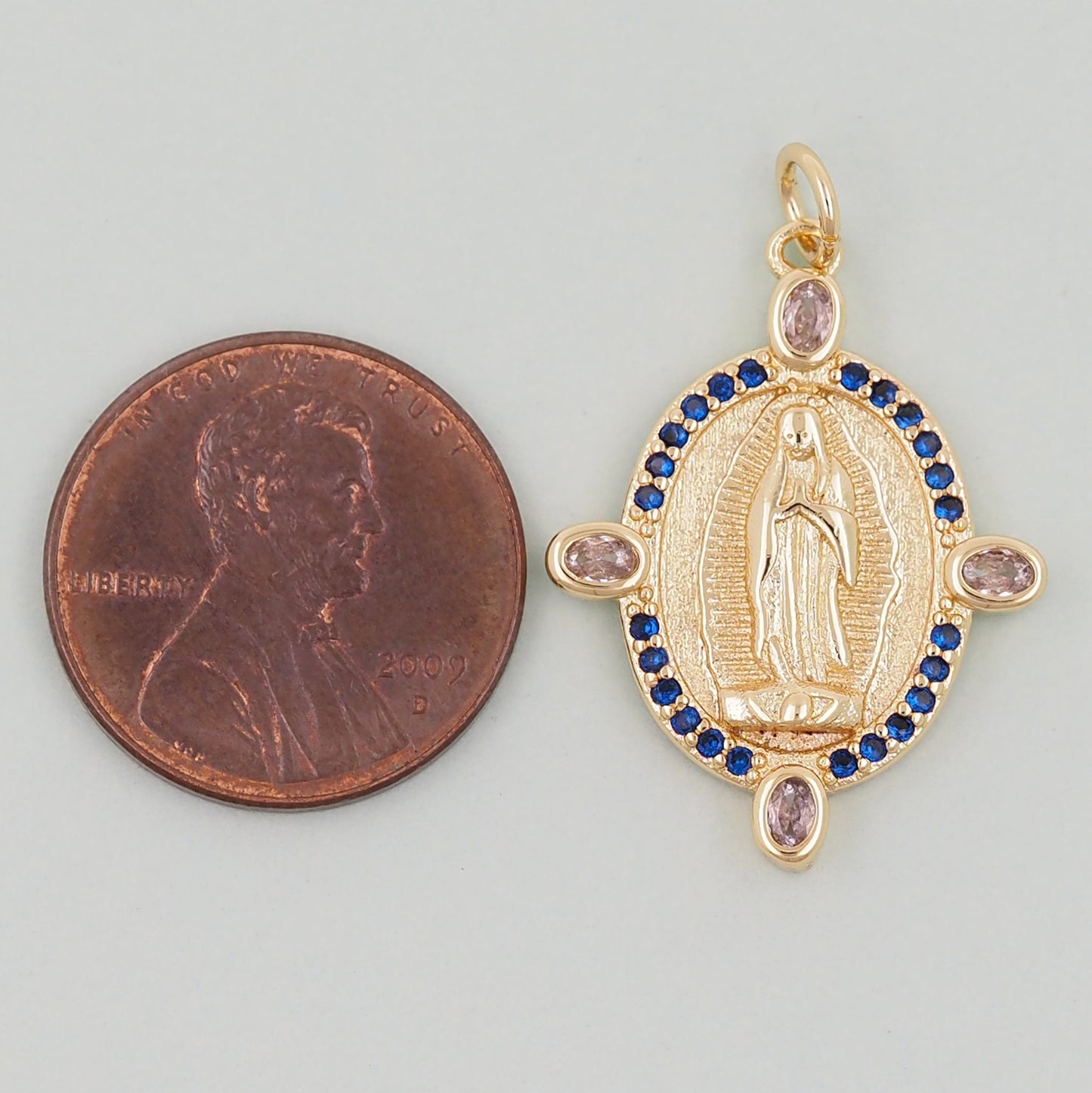 Gold virgin mary Charms,18K Gold Filled virgin mary Pendant,virgin mary Charm Bracelet Necklace for DIY Jewelry Making Supply