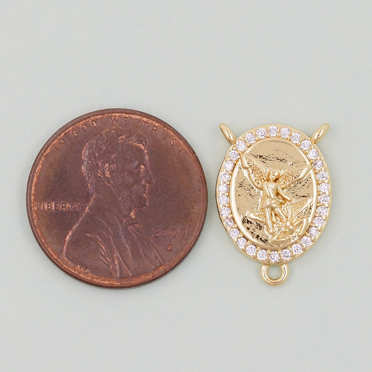18K Gold Filled Angel Charm Pendant for Jewelry Making