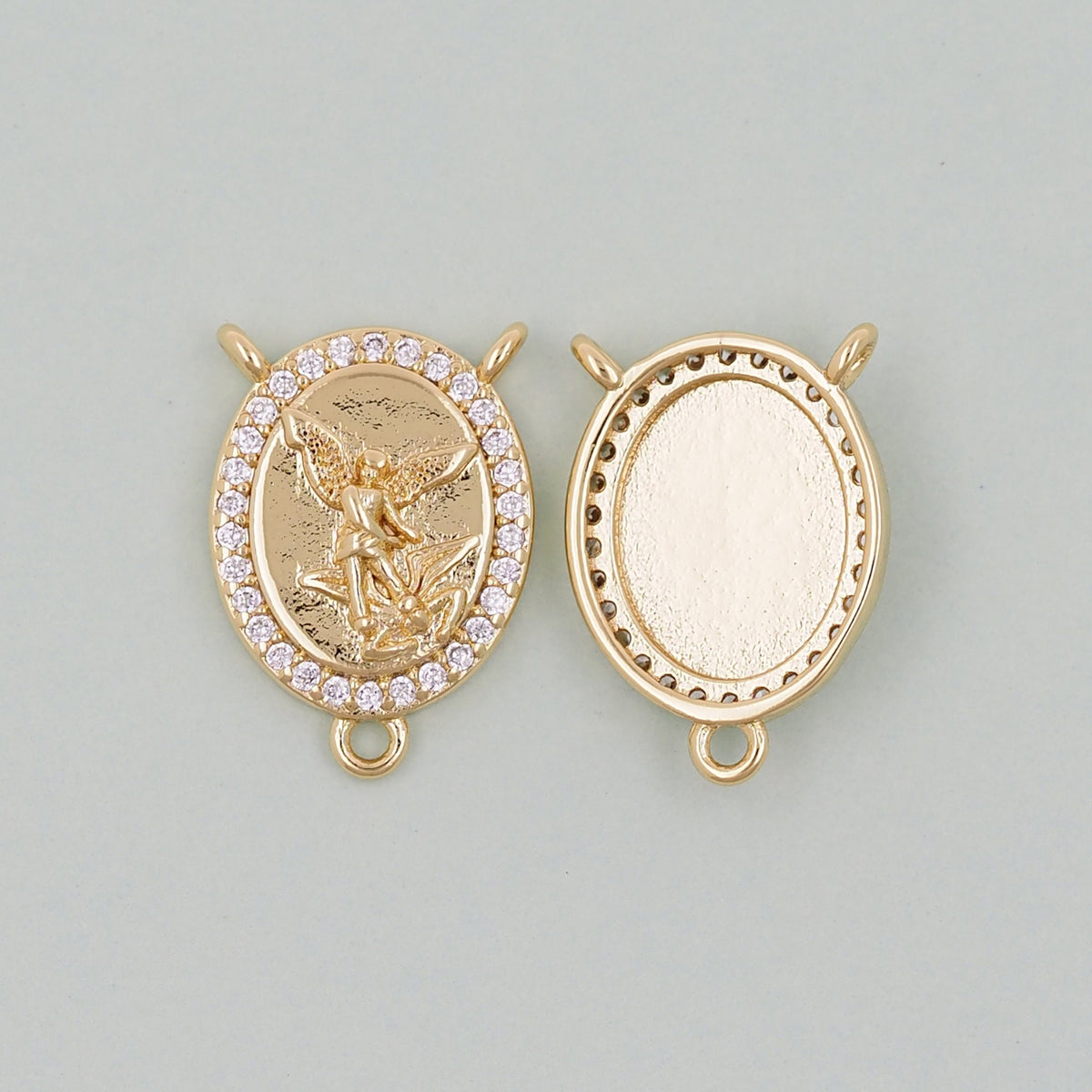 18K Gold Filled Angel Charm Pendant for Jewelry Making