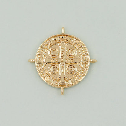 18K Gold Filled Cross Charm Pendant for Jewelry Making