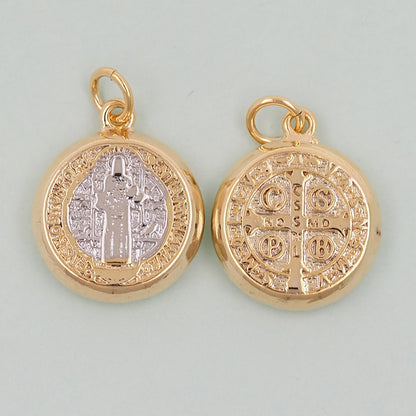 Gold Benedict Charms,18K Gold FilledBenedict Pendant,Benedict Charm Bracelet Necklace for DIY Jewelry Making Supply