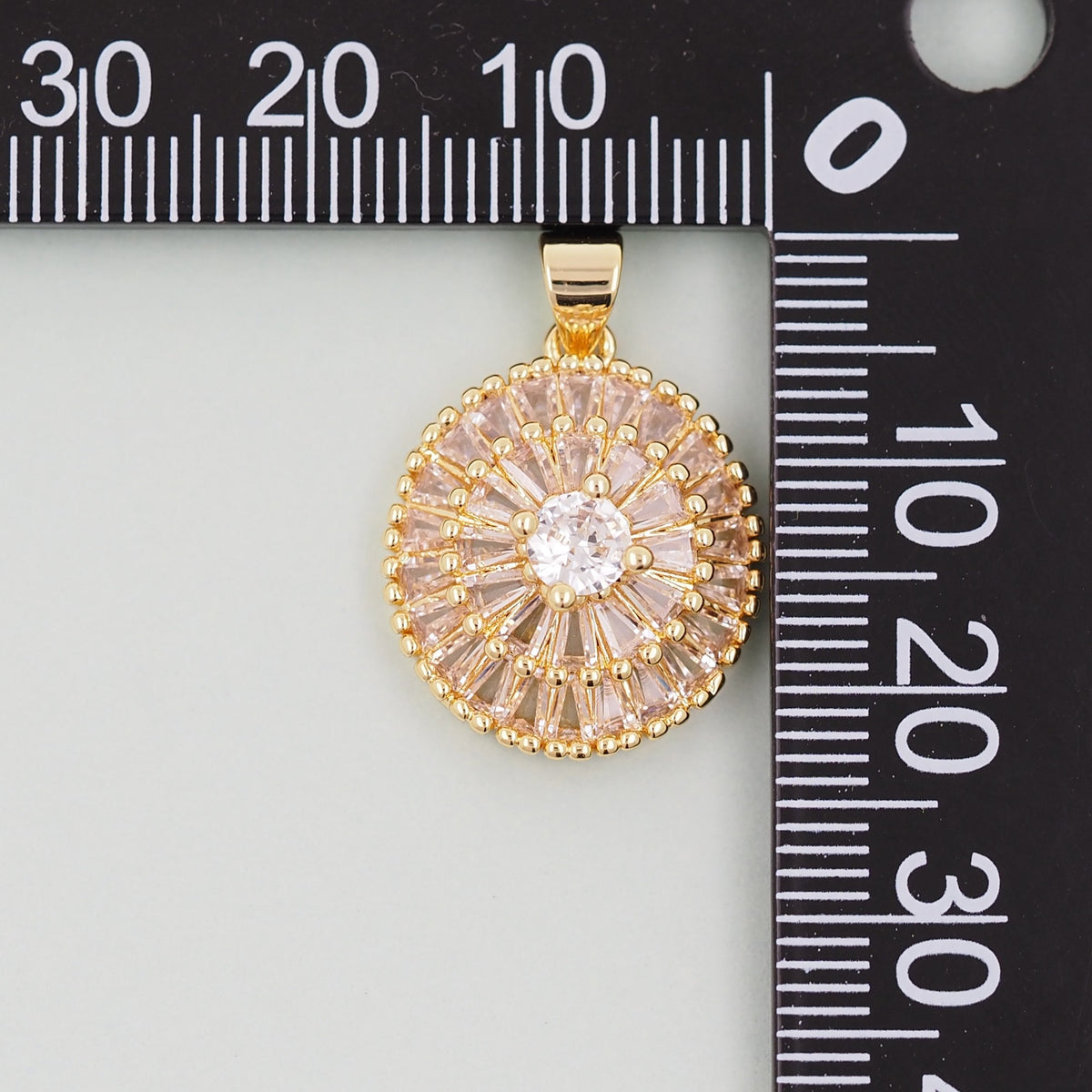 18K Gold Filled Sun Connector for Jewelry Making