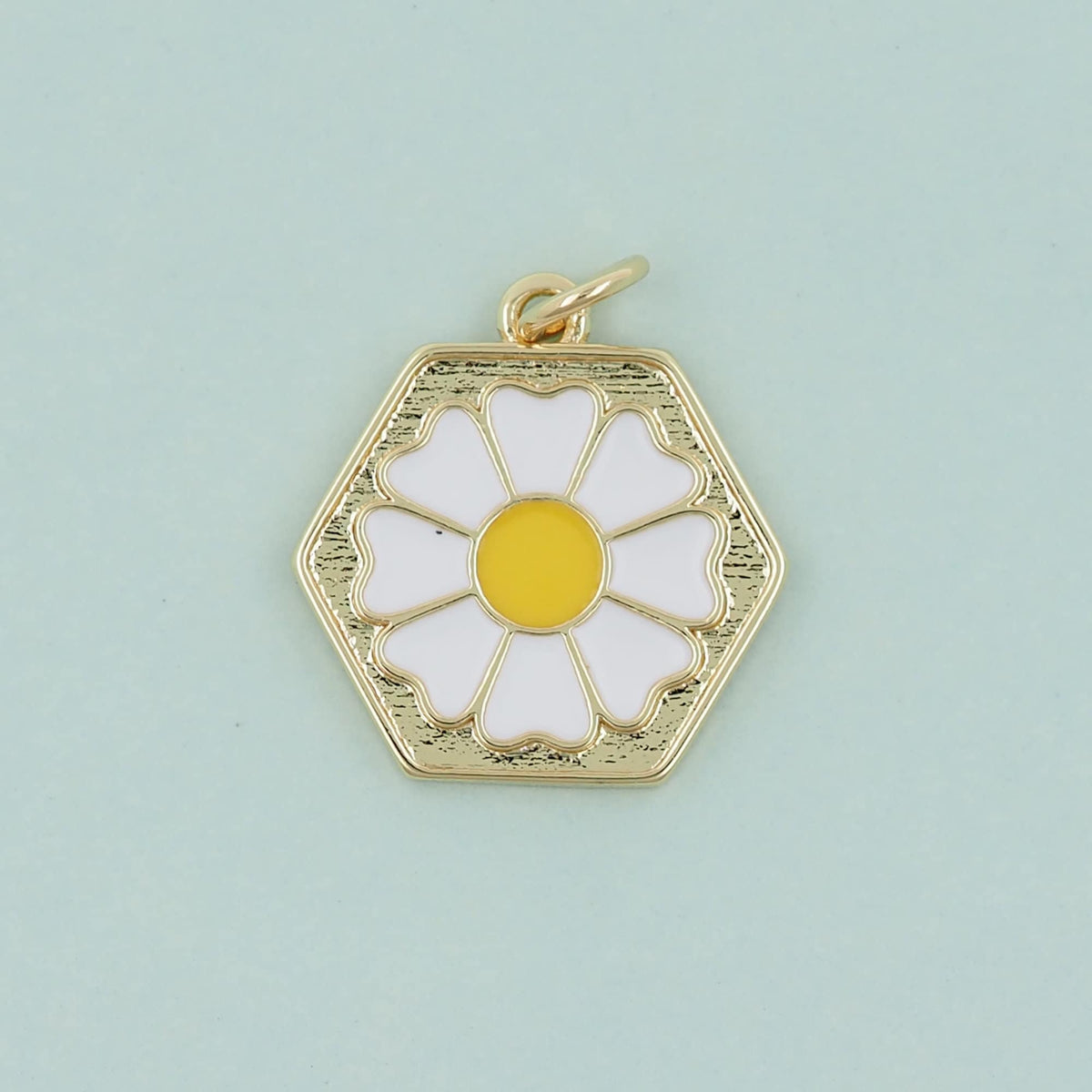18K Gold Filled Hand Charm Pendant for Jewelry Making