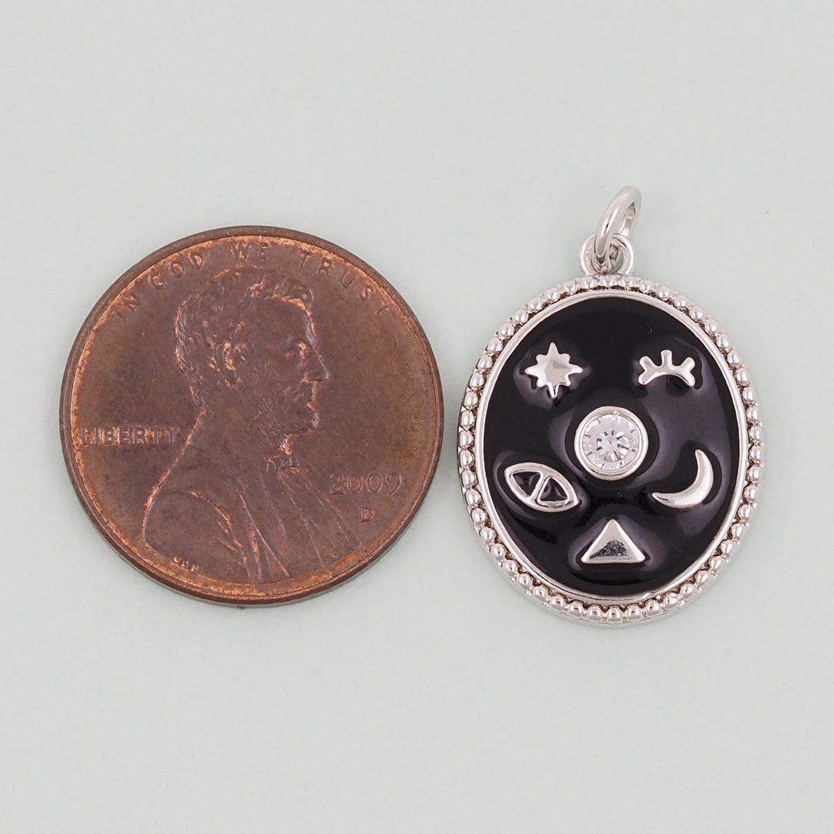18K Gold Filled Moon Charm Pendant for Jewelry Making