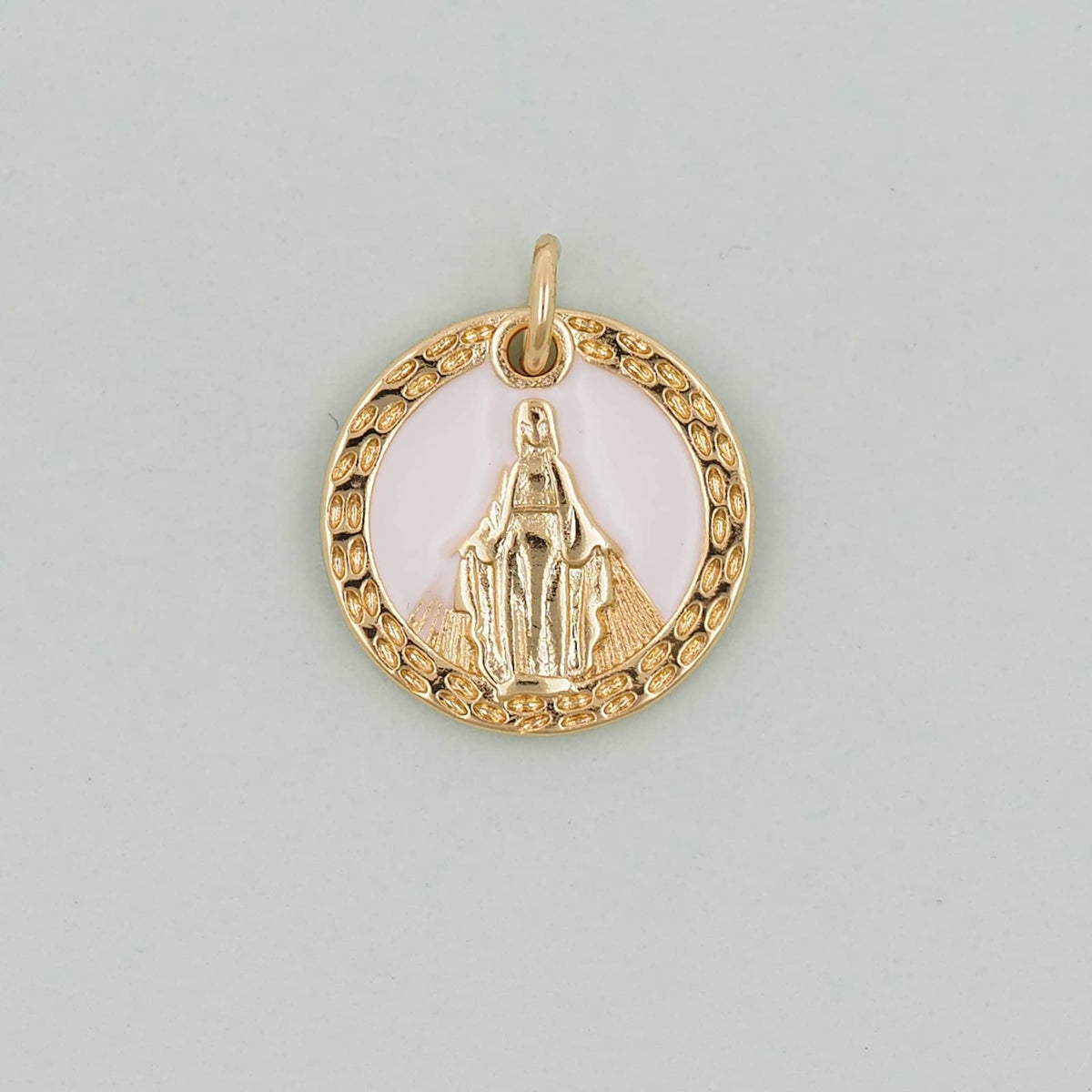 Gold virgin mary Charms,18K Gold Filled virgin mary Pendant,virgin mary Charm Bracelet Necklace for DIY Jewelry Making Supply
