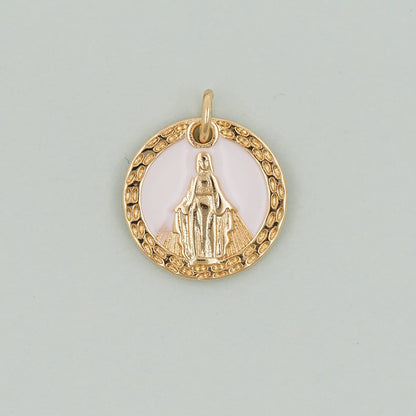 Gold virgin mary Charms,18K Gold Filled virgin mary Pendant,virgin mary Charm Bracelet Necklace for DIY Jewelry Making Supply