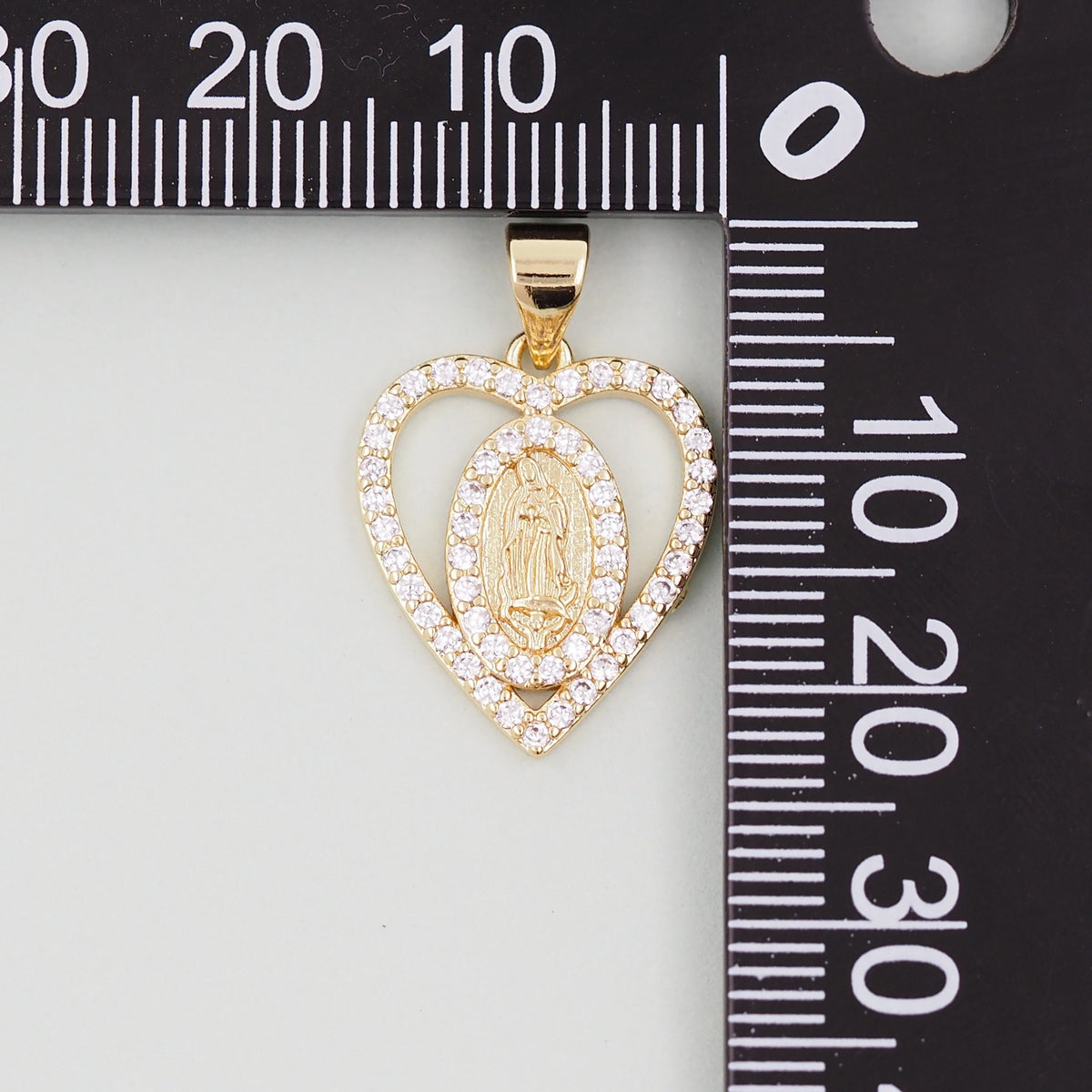 Gold Our Lady of Guadalupe Charms,18K Gold Filled virgin mary Pendant,virgin mary Charm Bracelet Necklace for DIY Jewelry Mak