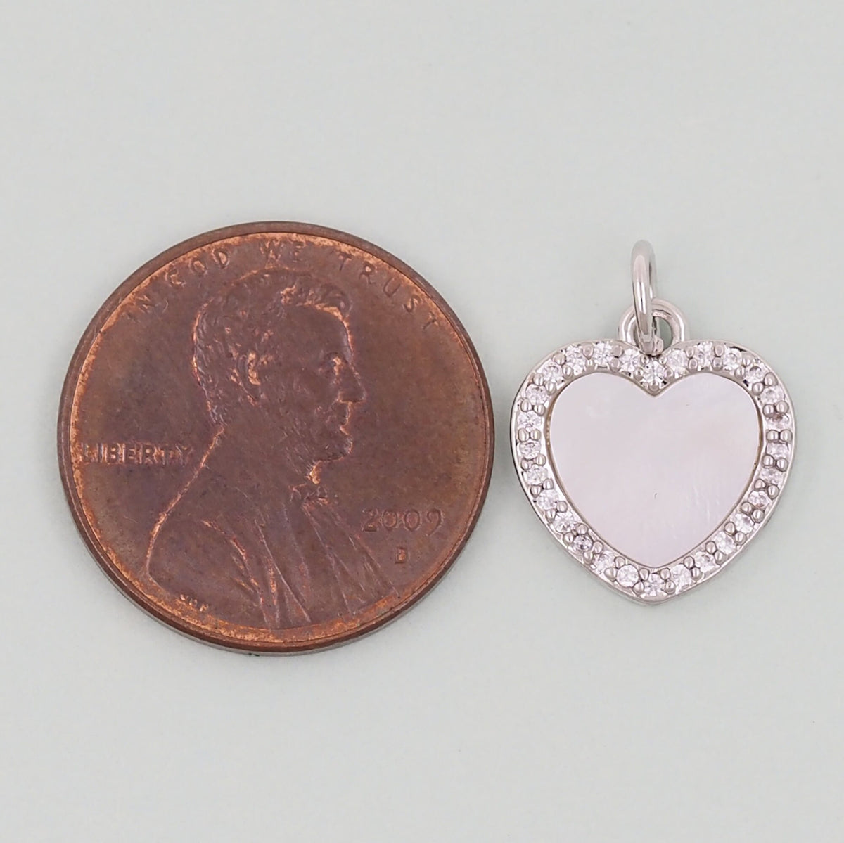 18K Gold Filled Heart Charm Pendant for Jewelry Making