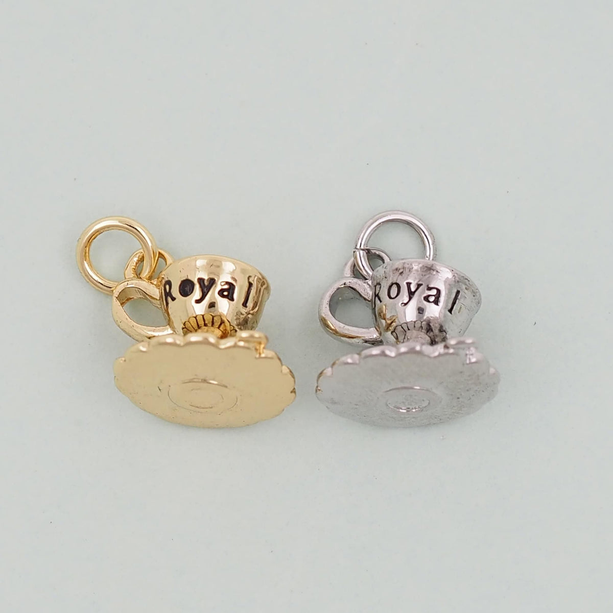 Gold cup Charms,18K Gold Filled cup Pendant,cup Charm Bracelet Necklace for DIY Jewelry Making Supply