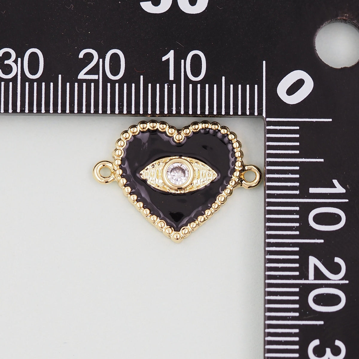 18K Gold Filled Heart Charm Pendant for Jewelry Making