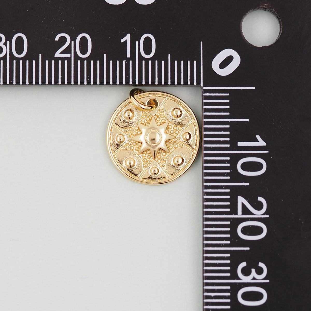 Gold Sun Charms,18K Gold Filled Sun Pendant,celestial  Charm Bracelet Necklace for DIY Jewelry Making Supply