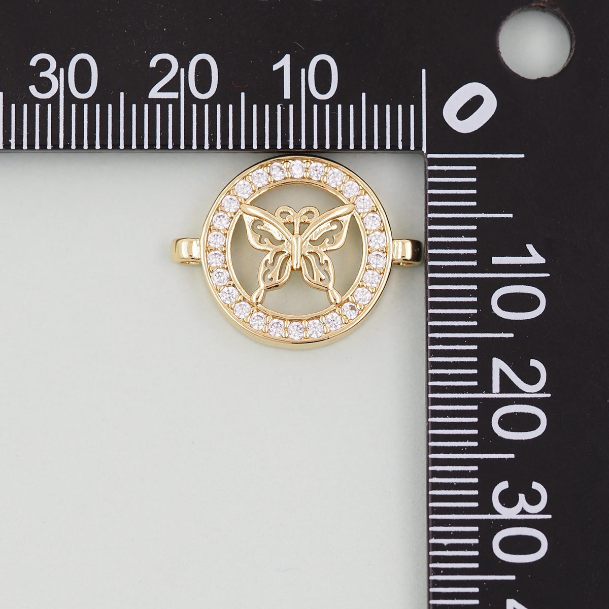 Gold Butterfly Connector Charms,18K Gold Filled Butterfly Pendant,insect Charm Bracelet Necklace for DIY Jewelry Making Suppl