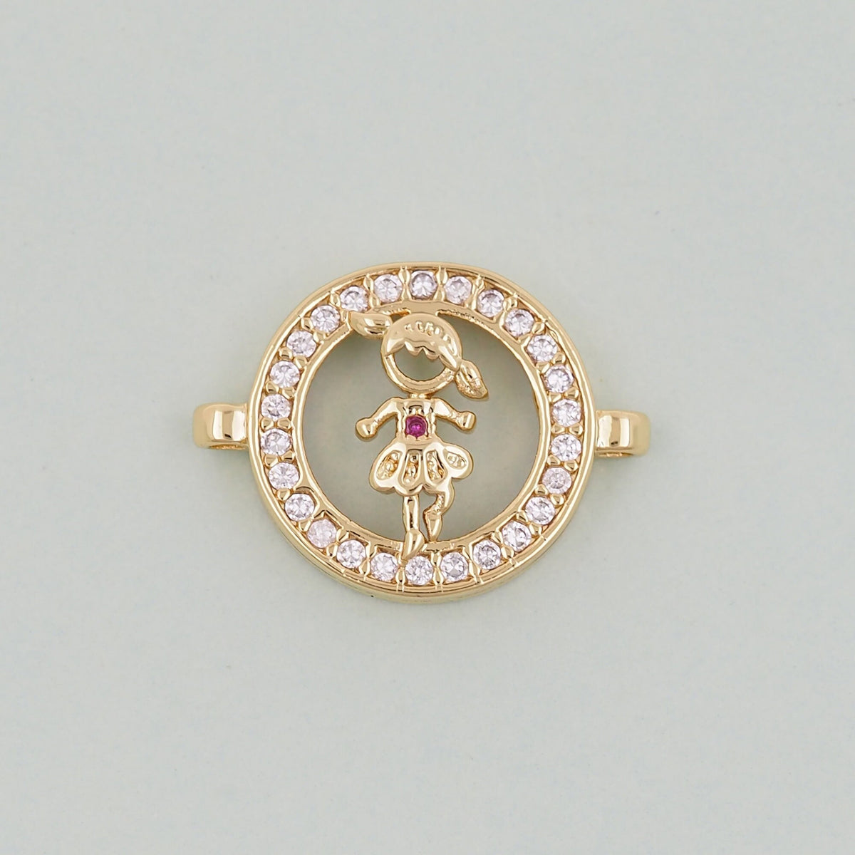 18K Gold Filled Boy Girl Pendant,Boy Girl Charm Bracelet Necklace for DIY Jewelry Making Supply