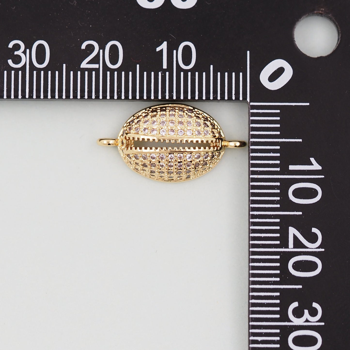 Gold Shell Connector Charms,18K Gold Filled Conch Shell Pendant,Conch Shell Charm Bracelet Necklace for DIY Jewelry Making Supply
