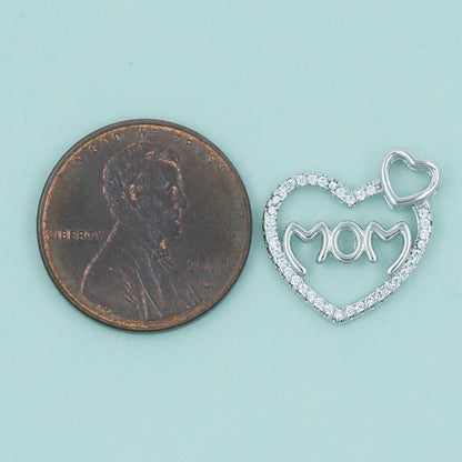 Gold Heart Charms,18K Gold Filled Heart Pendant,Mom Charm Bracelet Necklace for DIY Jewelry Making Supply