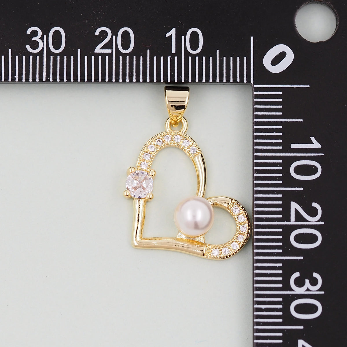 Gold Heart Charms,18K Gold Filled Heart Pendant,Heart Charm Bracelet Necklace for DIY Jewelry Making Supply