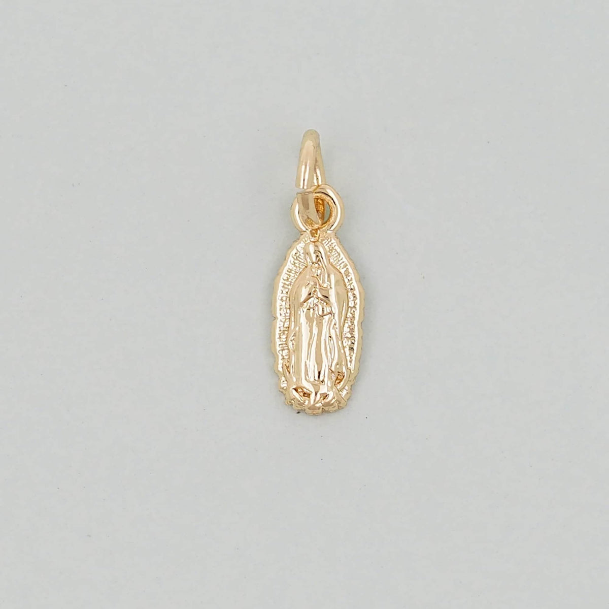 Gold Our Lady of Guadalupe Charms,18K Gold Filled virgin mary Pendant Charm Bracelet Necklace for DIY Jewelry Making Supply