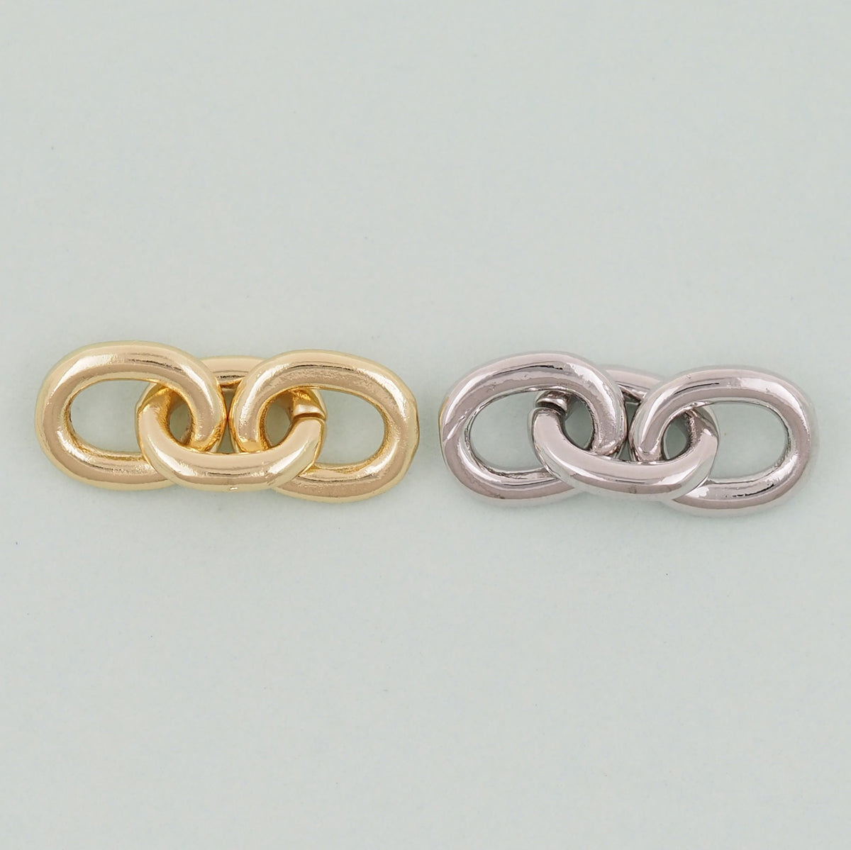 18K Gold filled three oval chain links foe DIY jewelry necklace bracelet earring components
