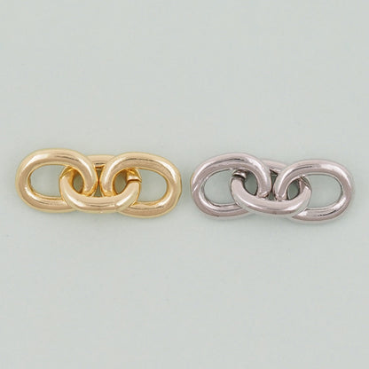 18K Gold filled three oval chain links foe DIY jewelry necklace bracelet earring components