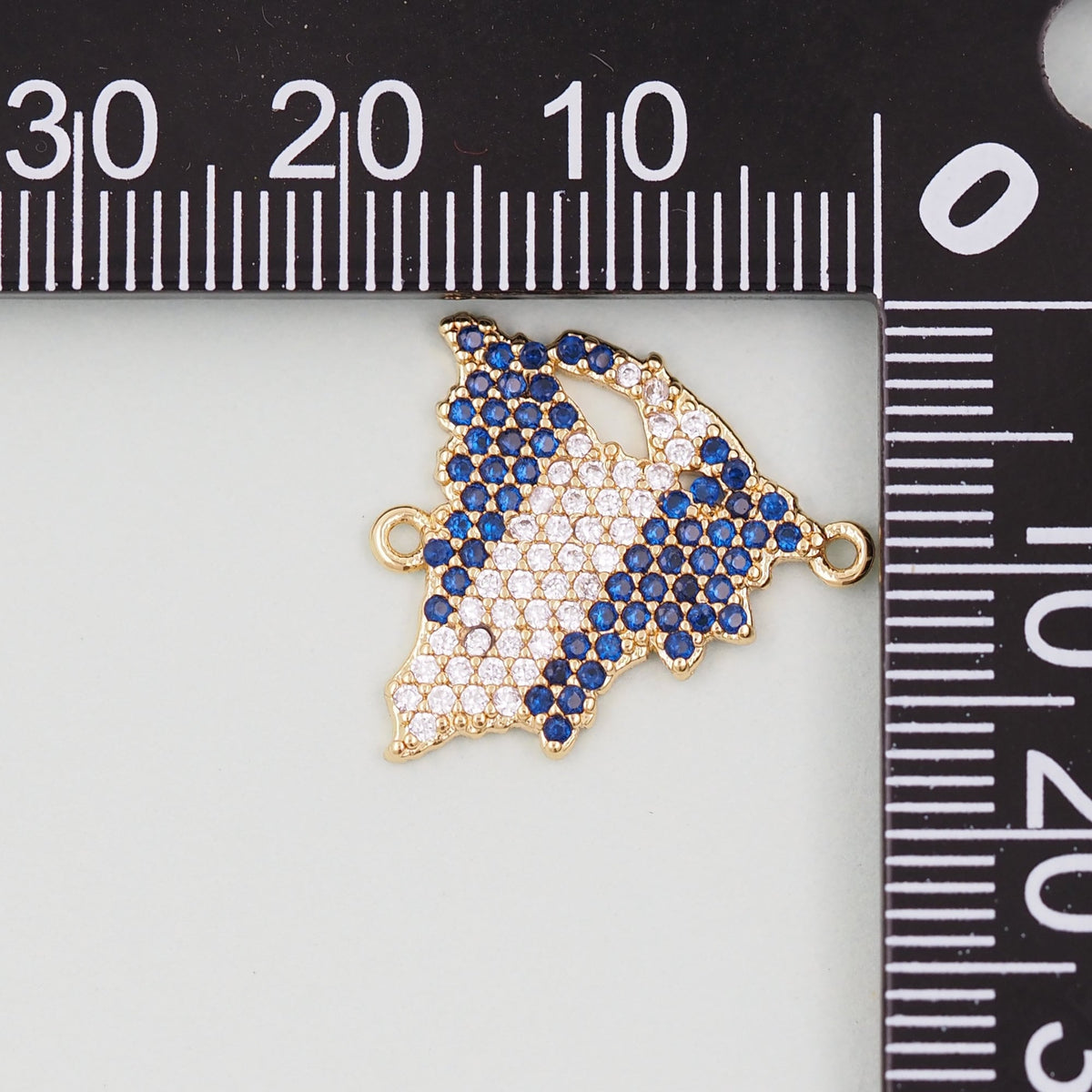 18K Gold Filled map Pendant,Map Charm Bracelet Necklace for DIY Jewelry Making Supply