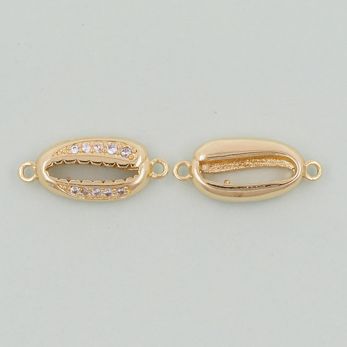 18K Gold Filled Shell Charm Pendant for Jewelry Making