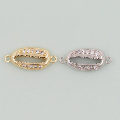 18K Gold Filled Shell Charm Pendant for Jewelry Making