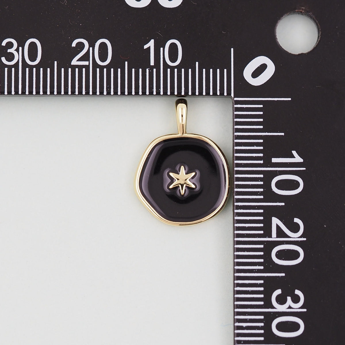 18K Gold Filled north star Pendant,Enamel Star Charm Bracelet Necklace for DIY Jewelry Making Supply