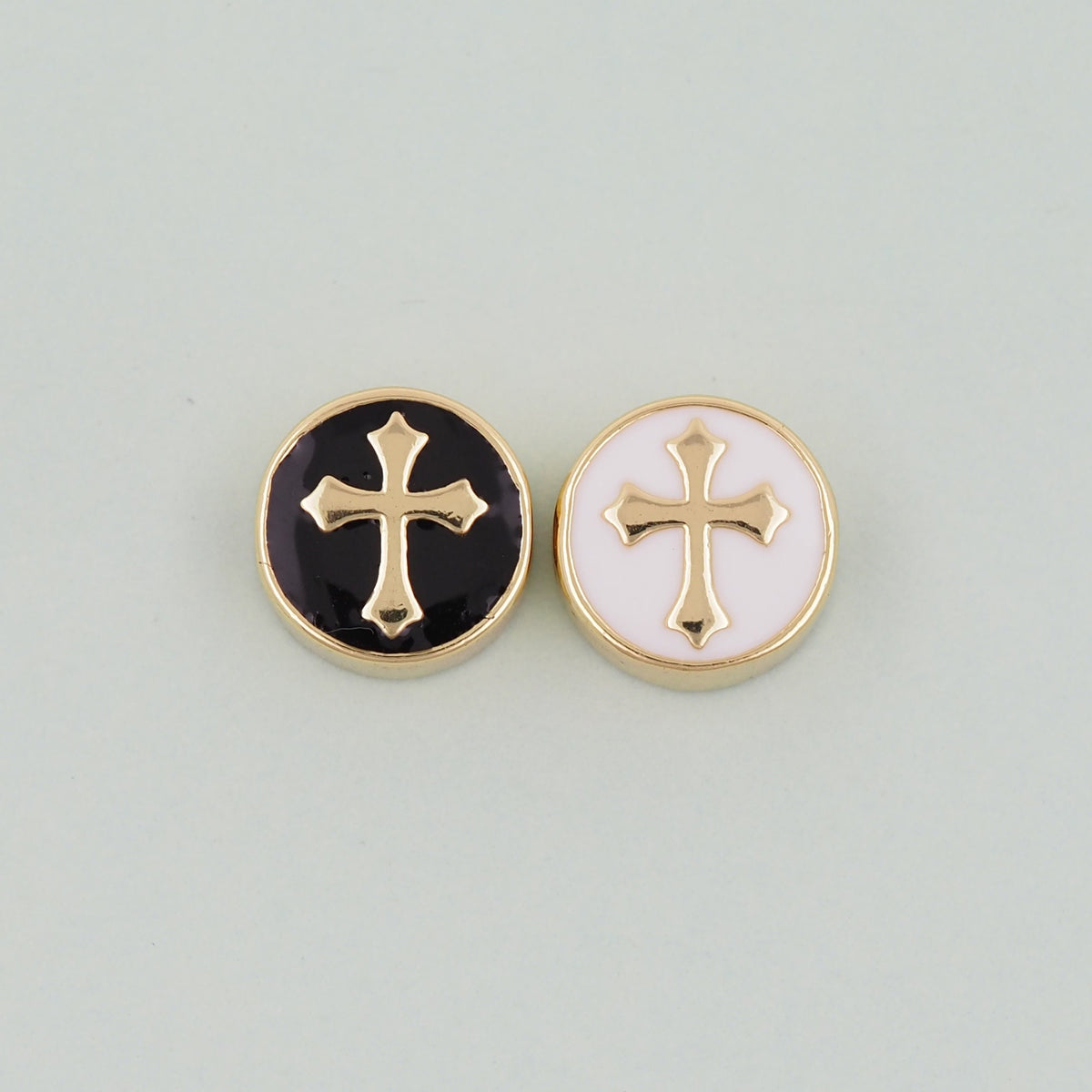 18K Gold Filled Cross Jewelry Beads 2 mm for Jewelry Making