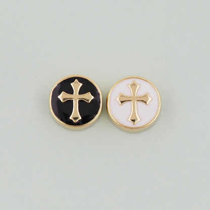 18K Gold Filled Cross Jewelry Beads 2 mm for Jewelry Making