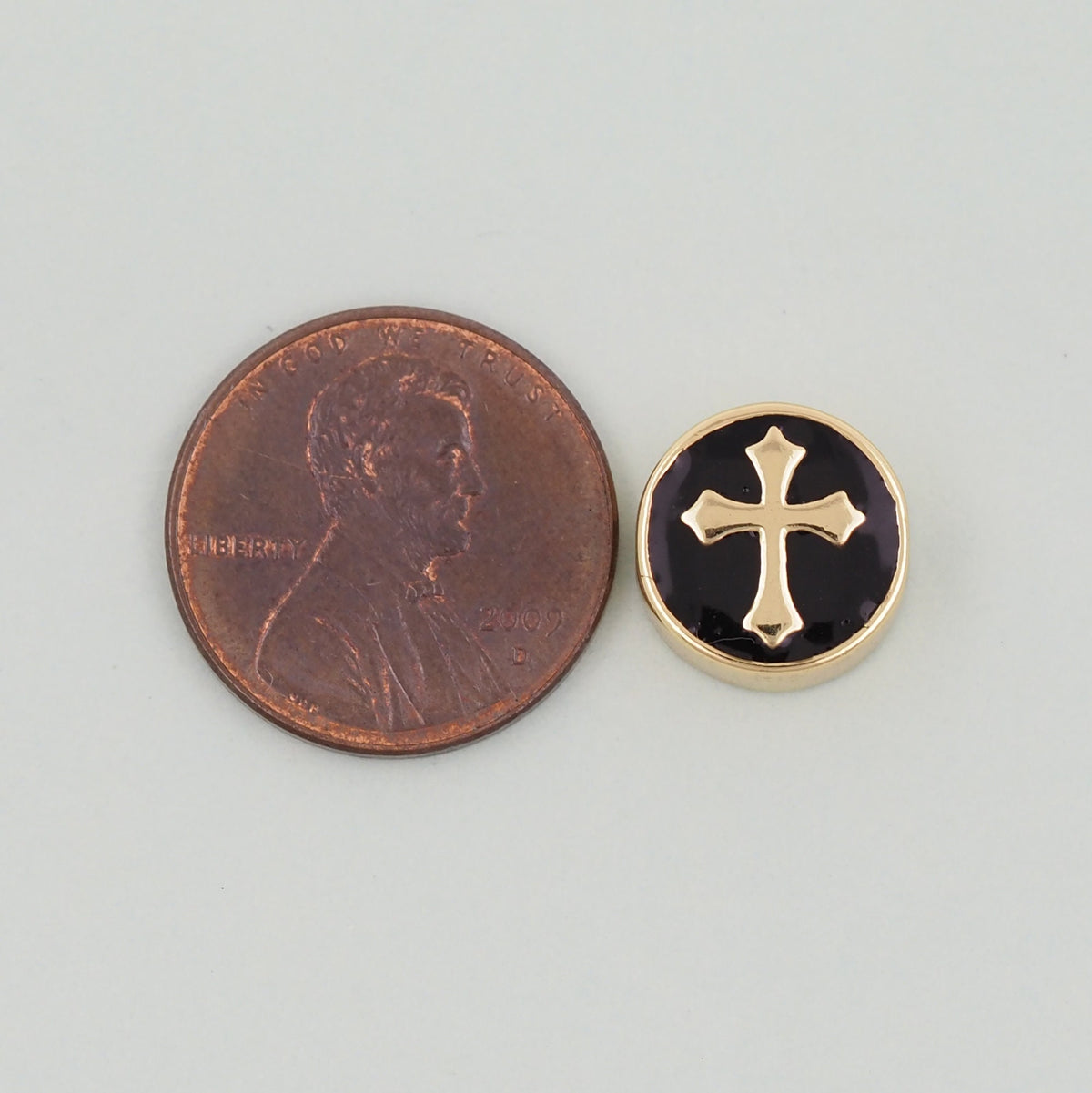 18K Gold Filled Cross Jewelry Beads 2 mm for Jewelry Making