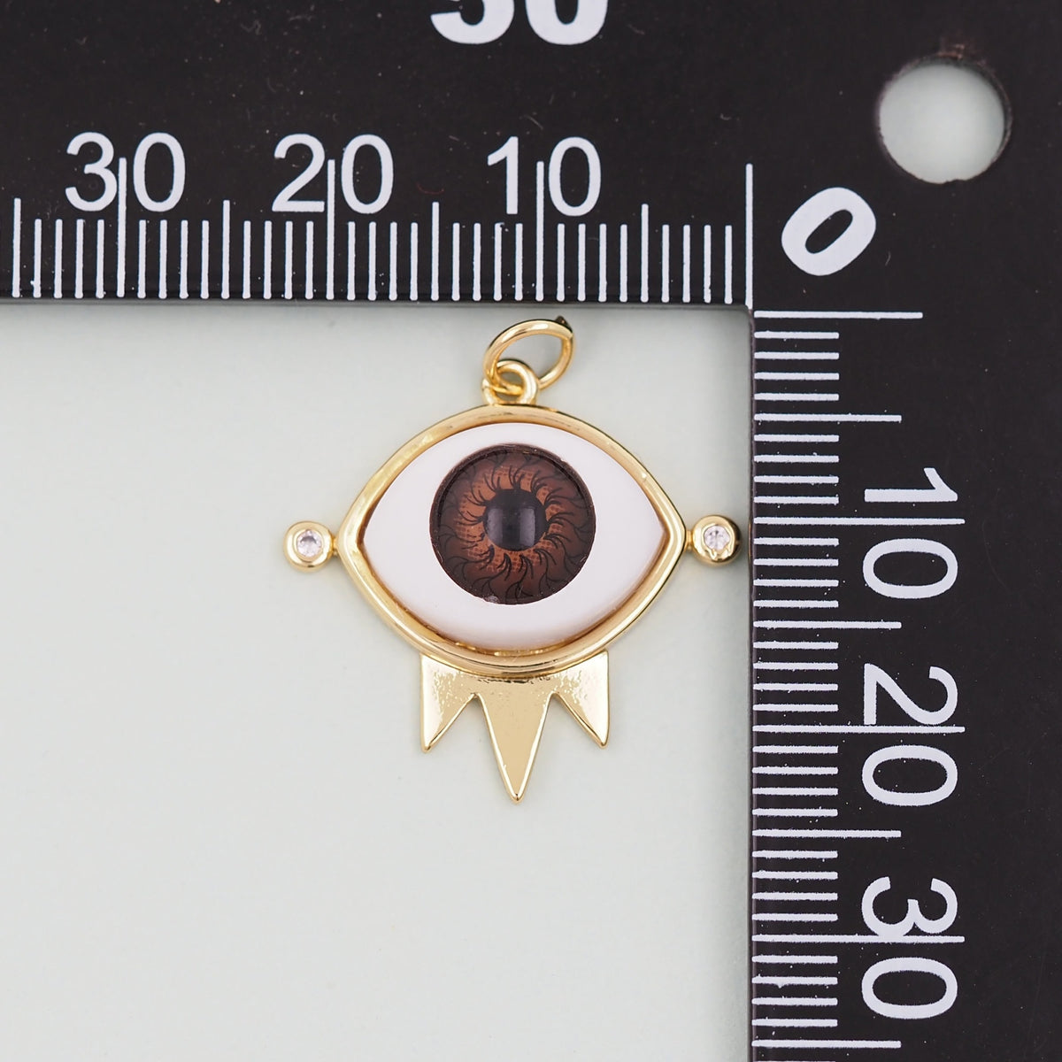 Gold Evil Eye Charms,18K Gold Filled Evil Eye Pendant,Evil Eye Charm Bracelet Necklace for DIY Jewelry Making Supply