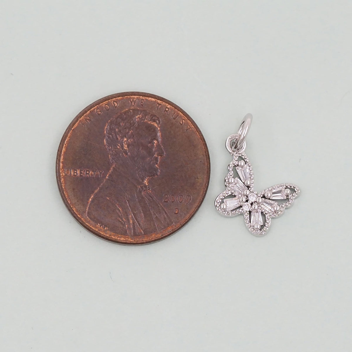 18K Gold Filled Butterfly Charm Pendant for Jewelry Making
