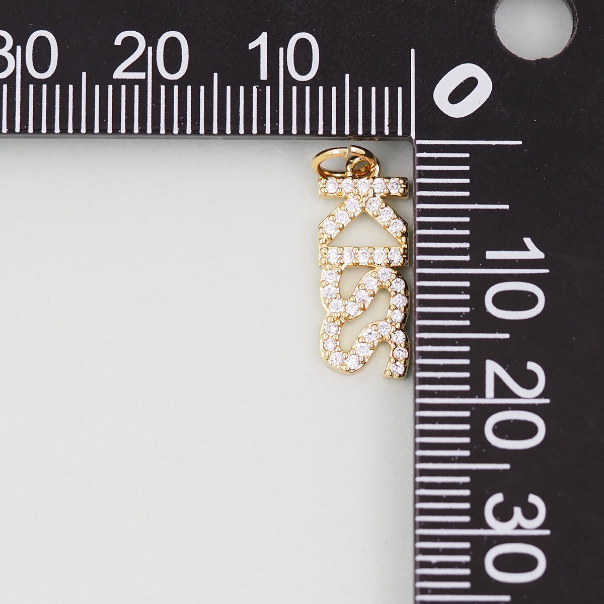 18K Gold Filled Letter Charm Pendant for Jewelry Making