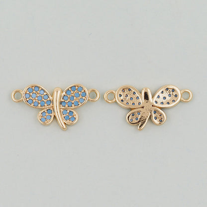 18K Gold Filled Butterfly Connector for Jewelry Making