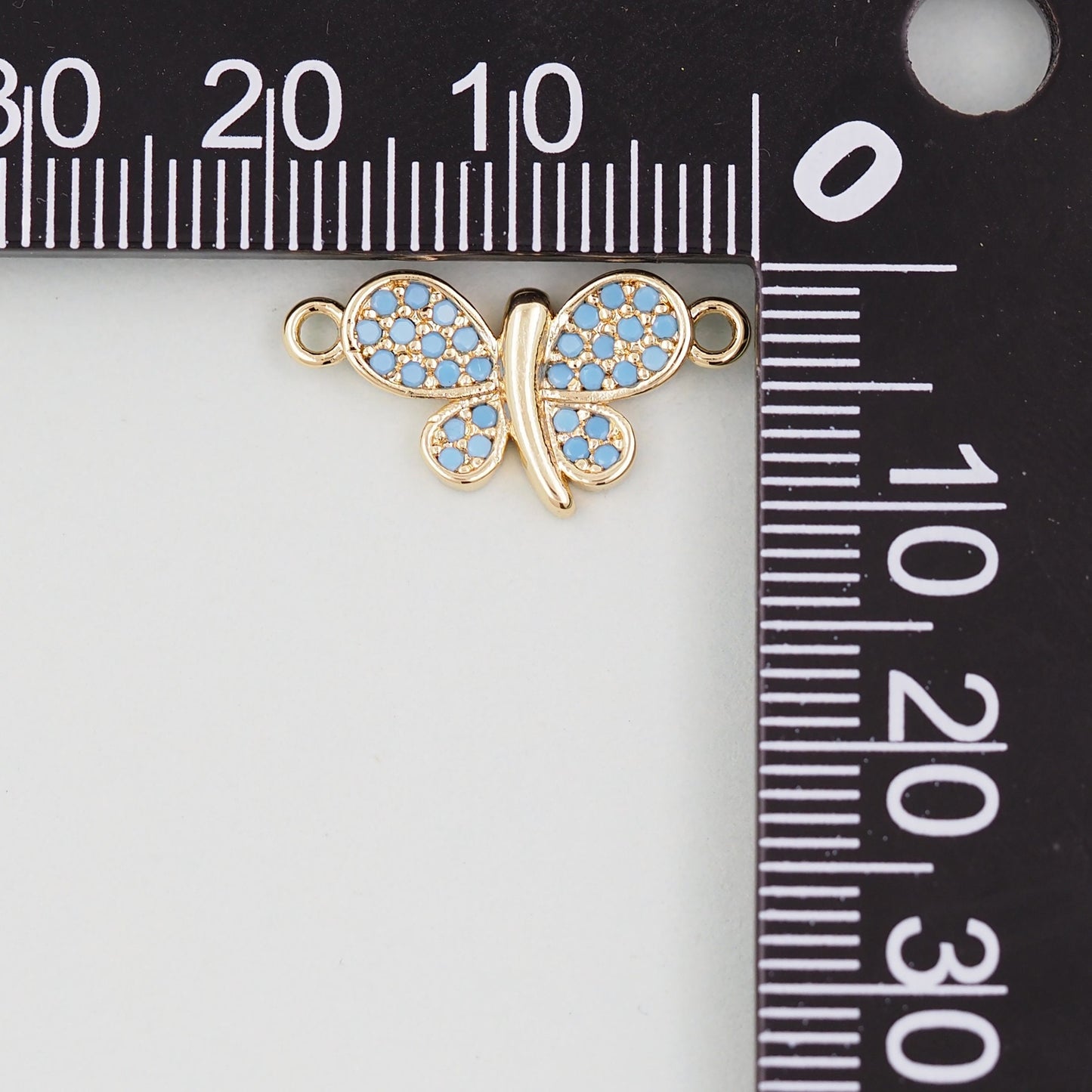 Gold Butterfly Connector Charms,18K Gold Filled Butterfly Pendant,insect Charm Bracelet Necklace for DIY Jewelry Making Supply