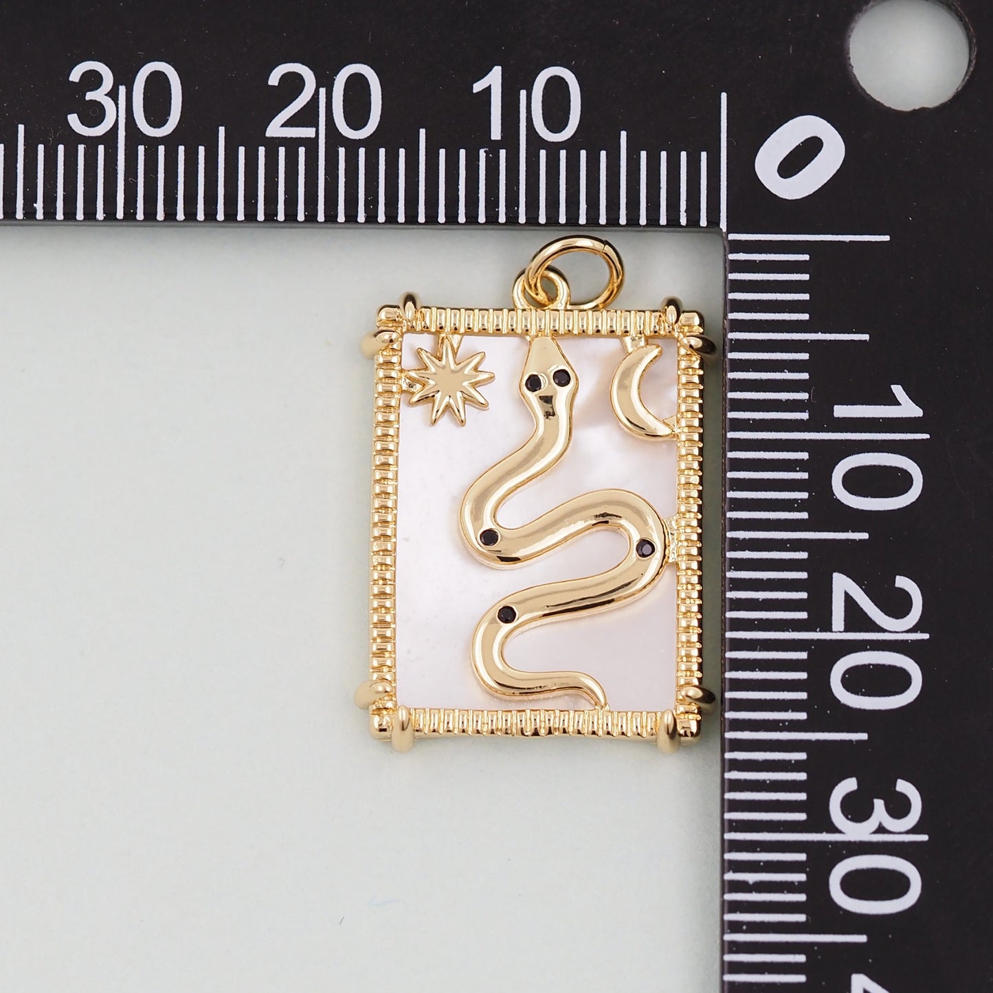 Gold Tarot Charms,18K Gold Fille Tarot Pendant,Tarot Charm Bracelet Necklace for DIY Jewelry Making Supply