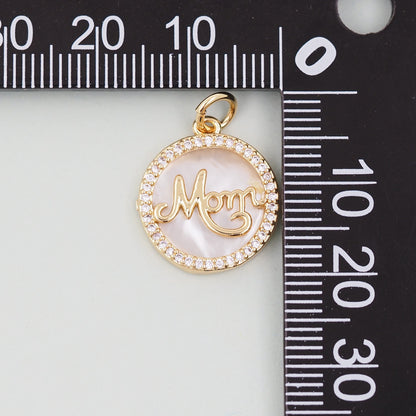 18K Gold Filled Shell Charm Pendant for Jewelry Making