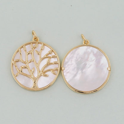 Gold tree of Life Charms,18K Gold Filled tree of Life Pendant,Silver tree of Life Charm Bracelet Necklace for DIY Jewelry Mak