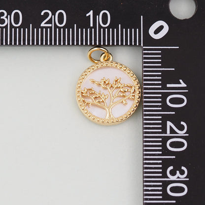 Gold tree of Life Charms,18K Gold Filled tree of Life Pendant,Silver tree of Life Charm Bracelet Necklace for DIY Jewelry Mak