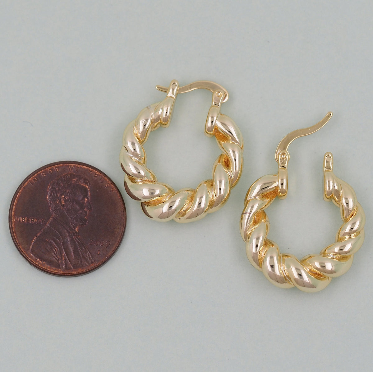 18K Gold Filled Huggie Hoop Earrings for Jewelry Making
